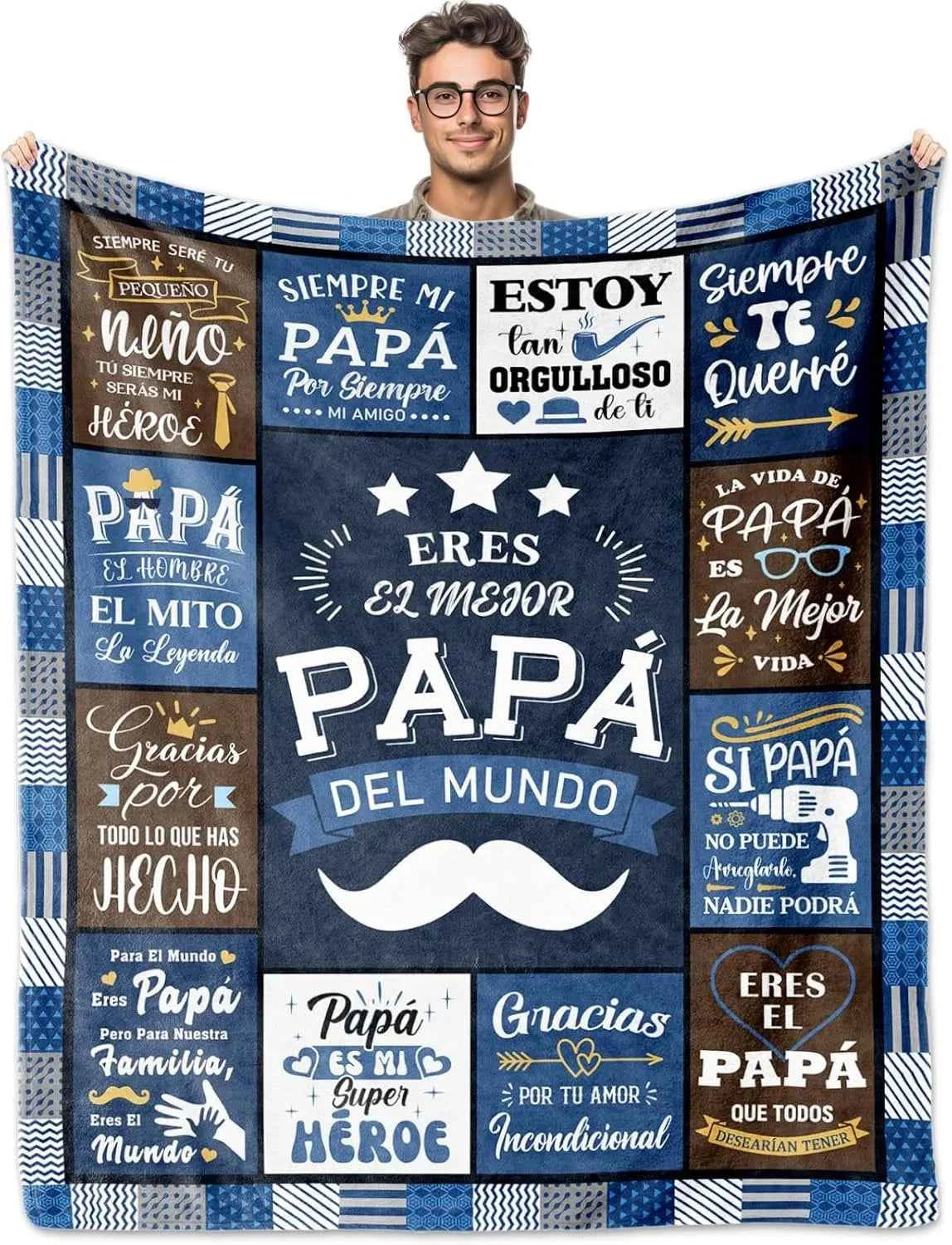 Thanksgiving Gifts to Abuelo Papa Thin Blankets for Anniversary Birthday Father's day Mother's Day Festival for Family stuffs
