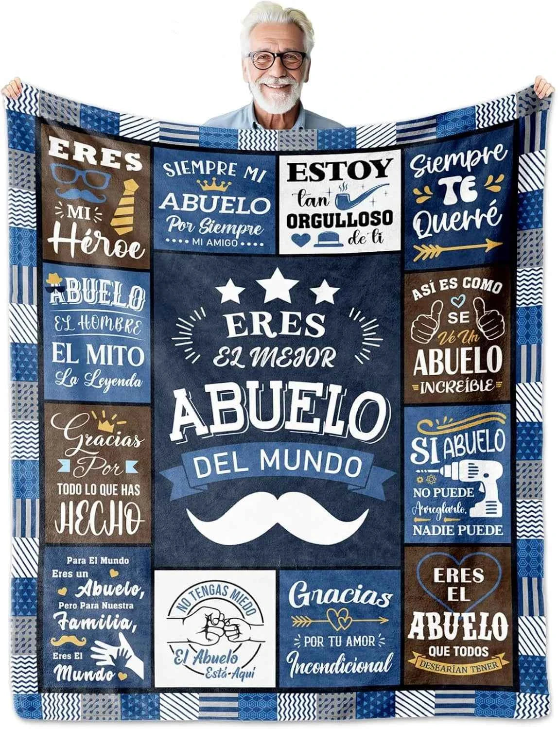 Thanksgiving Gifts to Abuelo Papa Thin Blankets for Anniversary Birthday Father's day Mother's Day Festival for Family stuffs